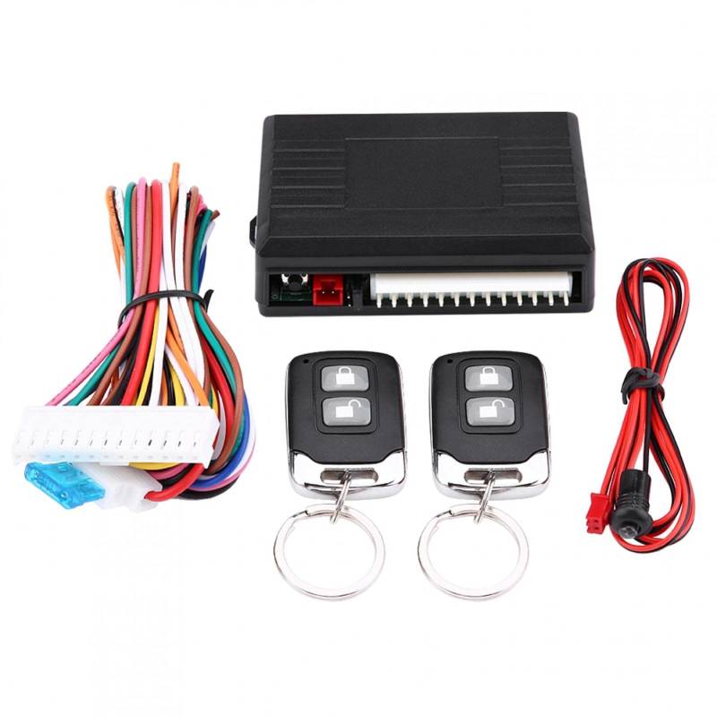 Aramox Universal Keyless Entry Kit, LB-405/L237 Kofferraumentriegelung Auto Keyless Entry System Türschloss Zentralverriegelung Fernbedienung Kit von Aramox