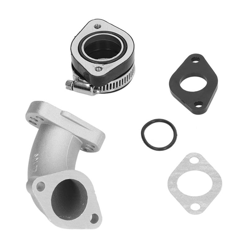 Aramox Vergasereinlass-Spacer-Kit, Aluminiumlegierung Vergaser-Ansaugkrümmer-Rohr-Kit 26 Mm-28 Mm Adapter-Distanzstück-Kit für 125 140 150 155 160 200 250 Pit Dirt Bike von Aramox