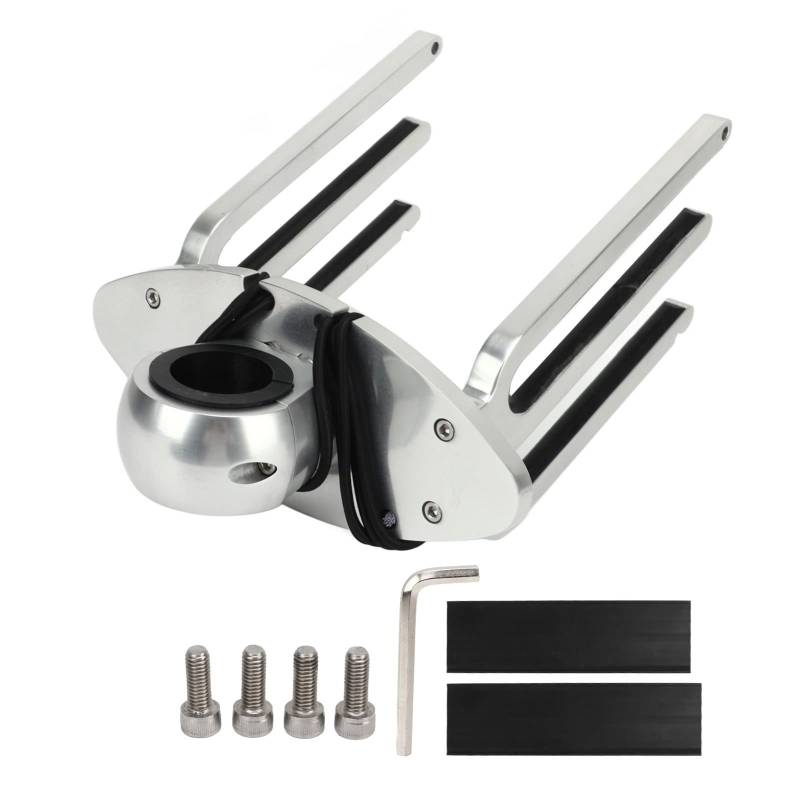 Aramox Wakeboard-Rack, Wakeboard-Turmhalterung mit Verstellbarem Winkel, Polierte Aluminiumlegierung für 1,89-Zoll-2,36-Zoll-2,48-Zoll-Klemmschläuche von Aramox