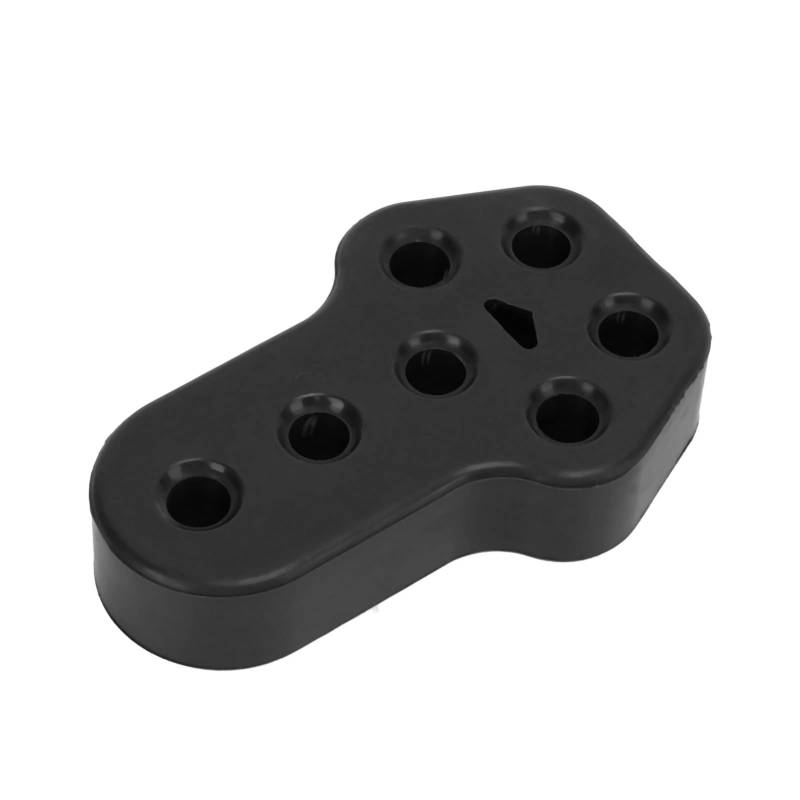 Auspuff-Aufhänger-Buchse, Schalldämpfer-Gummi, Auto-Auspuff-Aufhänger, Buchse, Schalldämpfer, Gummi-Isolator-Halterung, Universell, 7 Löcher, 12 Mm Durchmesser (BLACK) von Aramox