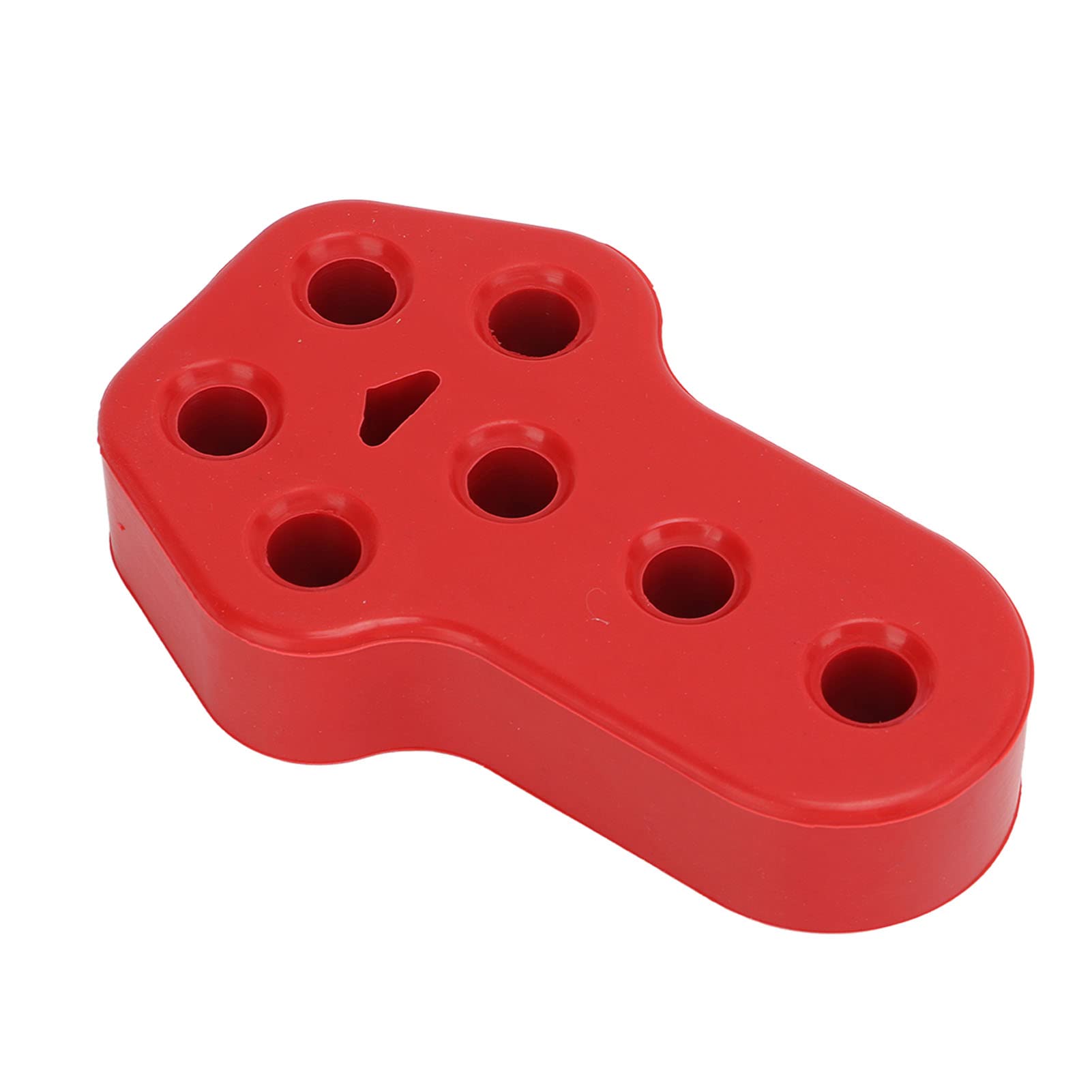 Auspuff-Aufhänger-Buchse, Schalldämpfer-Gummi, Auto-Auspuff-Aufhänger, Buchse, Schalldämpfer, Gummi-Isolator-Halterung, Universell, 7 Löcher, 12 Mm Durchmesser (Rot) von Aramox