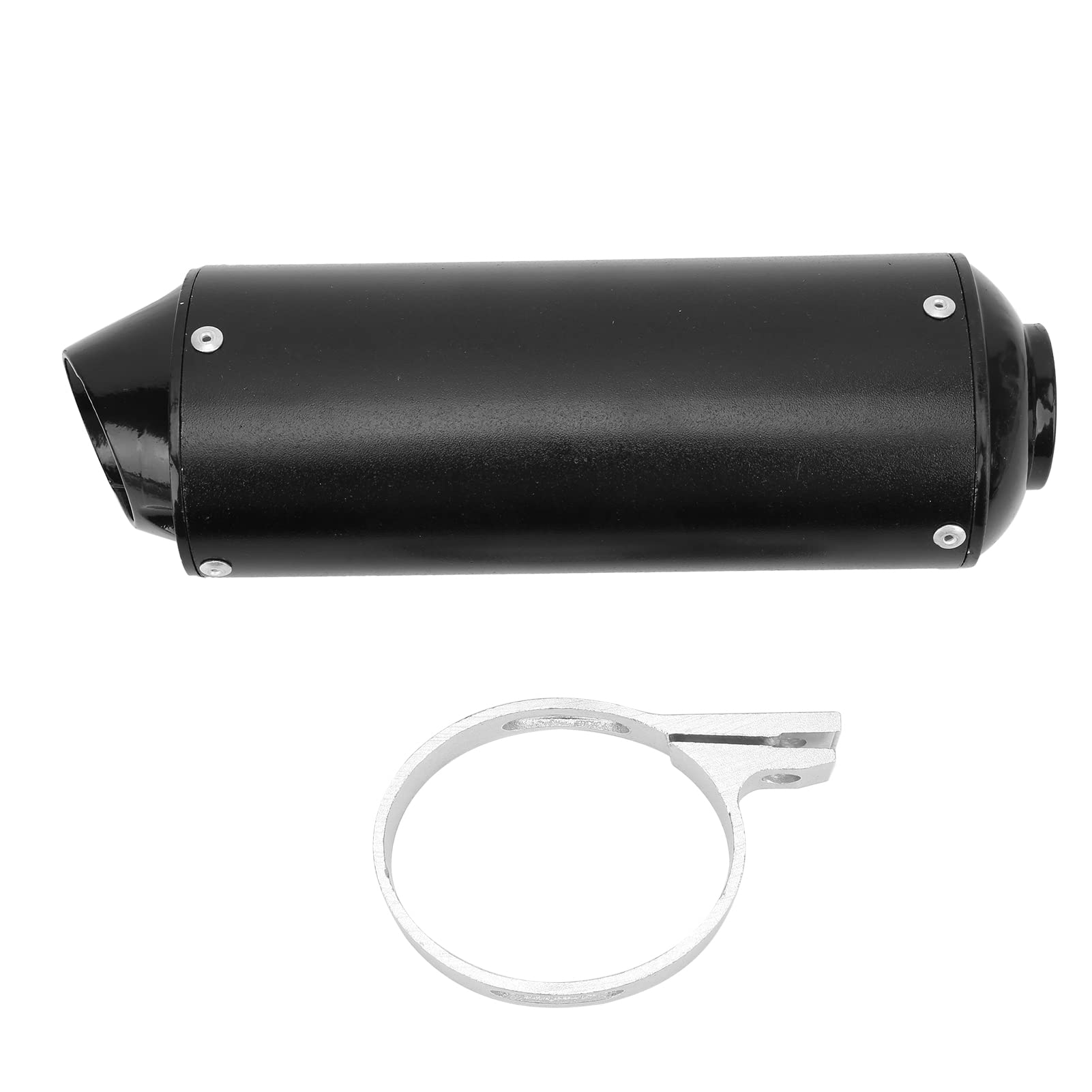 Auspuffrohr-Schalldämpfer, 32 Mm/1,3 Zoll Auspuffrohr-Schalldämpfer Schwarz für 90cc 110cc 125cc 150cc 160cc ATV Pit Bike Motorrad von Aramox