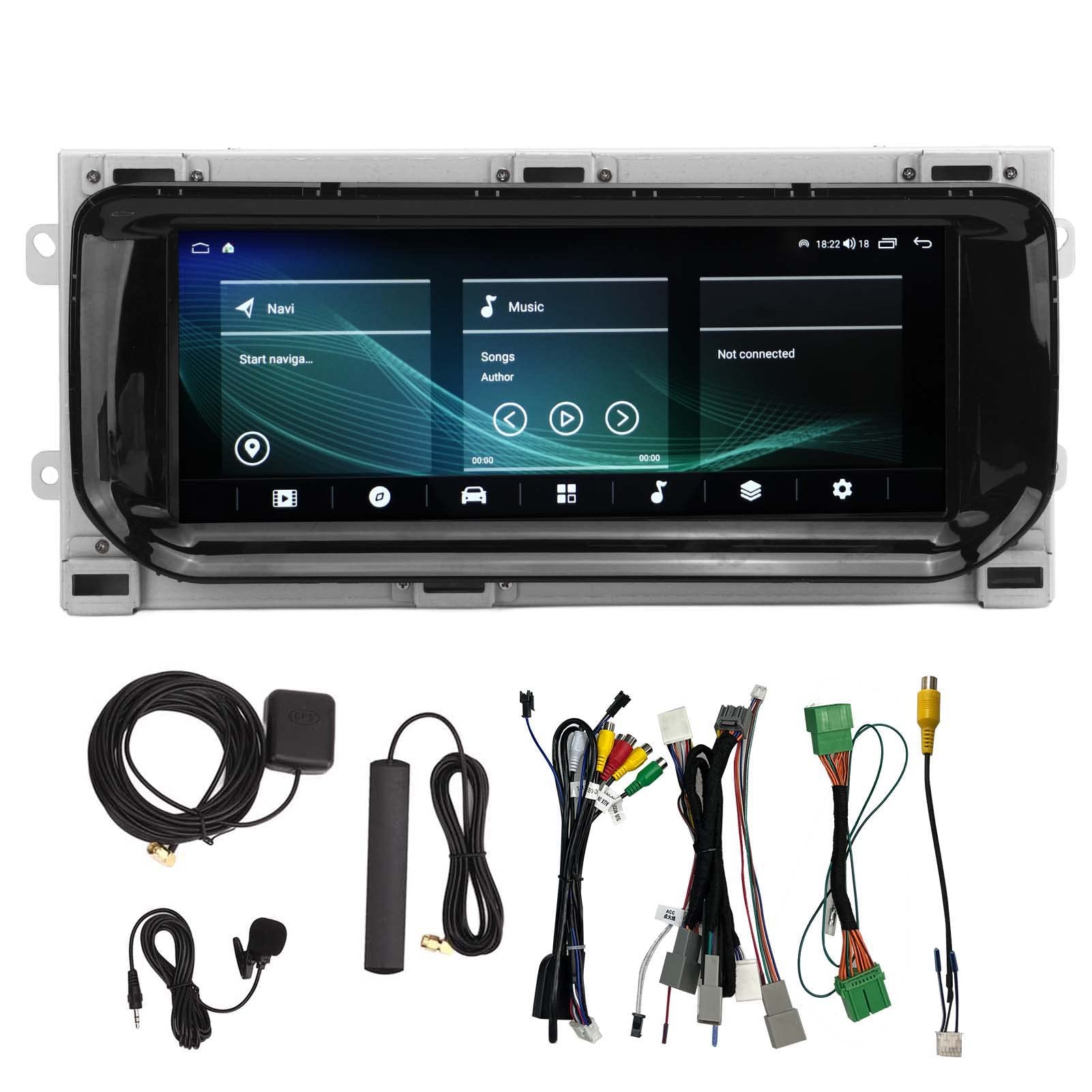 Auto-Video-Player, 10,25 Zoll Auto-Stereo-Radio für 10 8 Wireless Carplay GPS-Navigation Ersatz für (6+128G) von Aramox