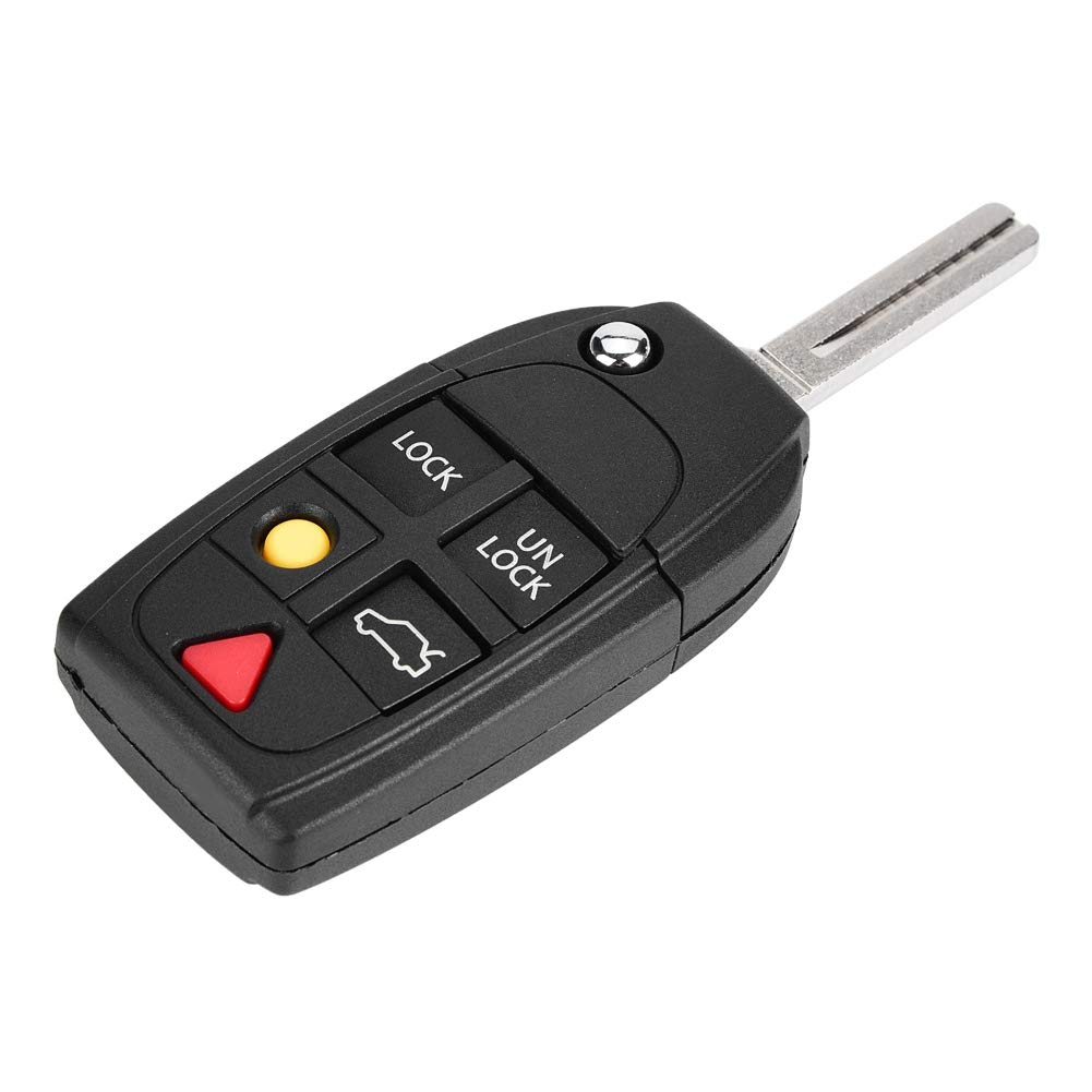 Autoschlüssel, Schlüsselgehäuse Abdeckung Schale, Auto Taste Remote Flip Key Hülle für S60 S80 V70 XC70 XC90 Auto Taste Fernbedienung Flip Key Shell Fall von Aramox