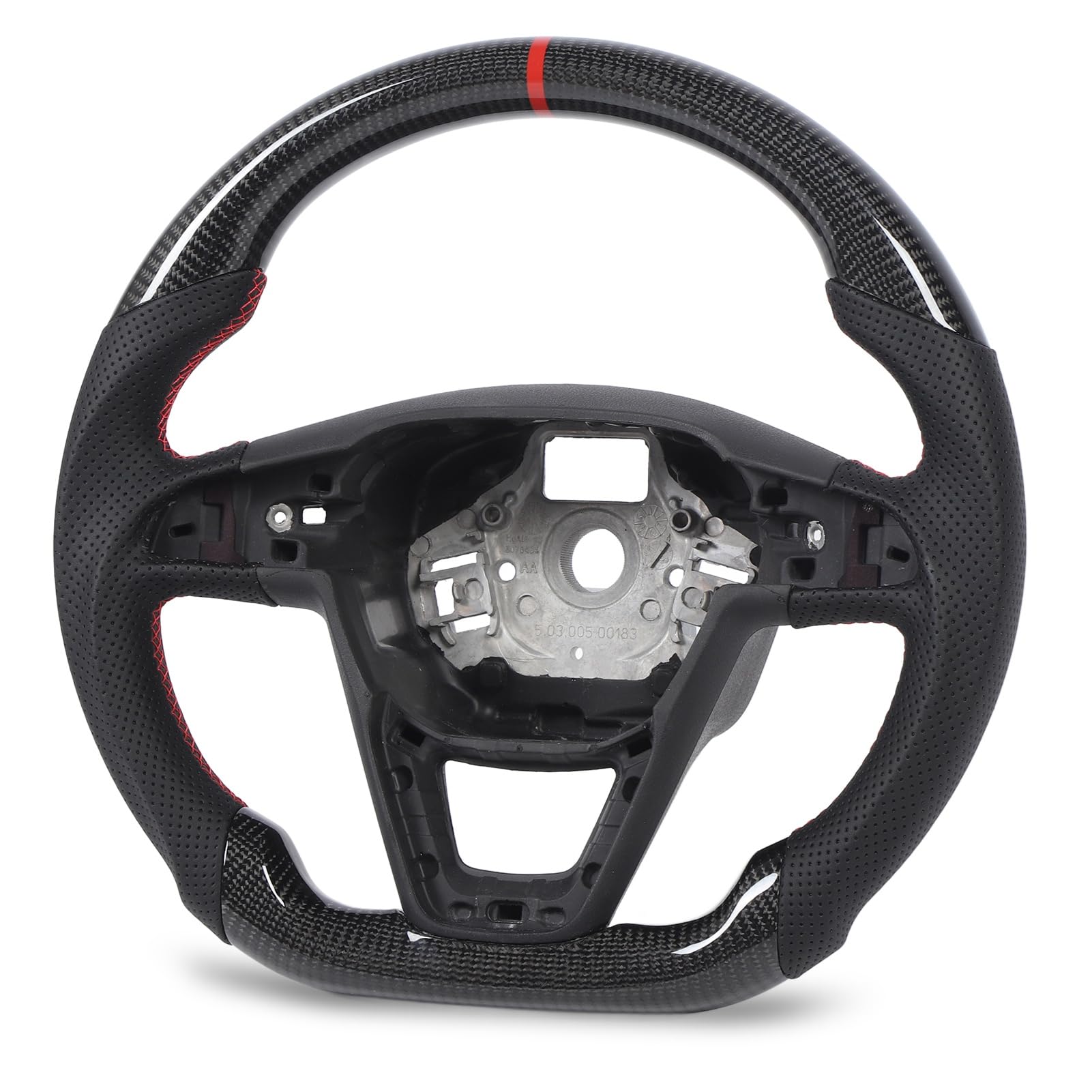 D Typ Rennlenkrad, Carbon Fiber Steering WheelUniversal Rennlenkrad mit 5F 6F 2013-2020, 2018-2021 von Aramox