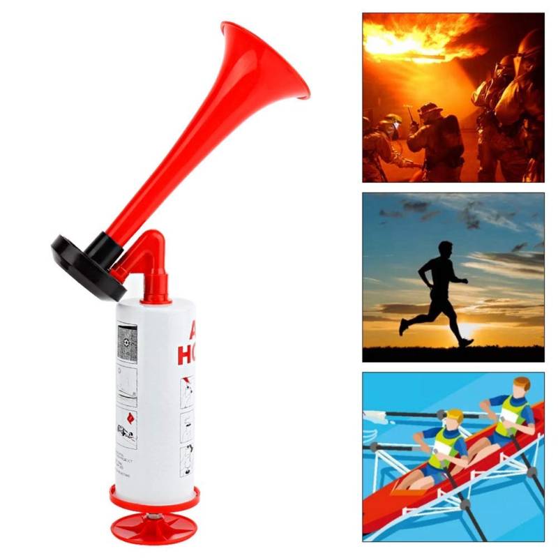 Handheld Sporthorn, Handluftpumpenhorn Feueralarm Sport Sicherheitsboot Horn von Aramox