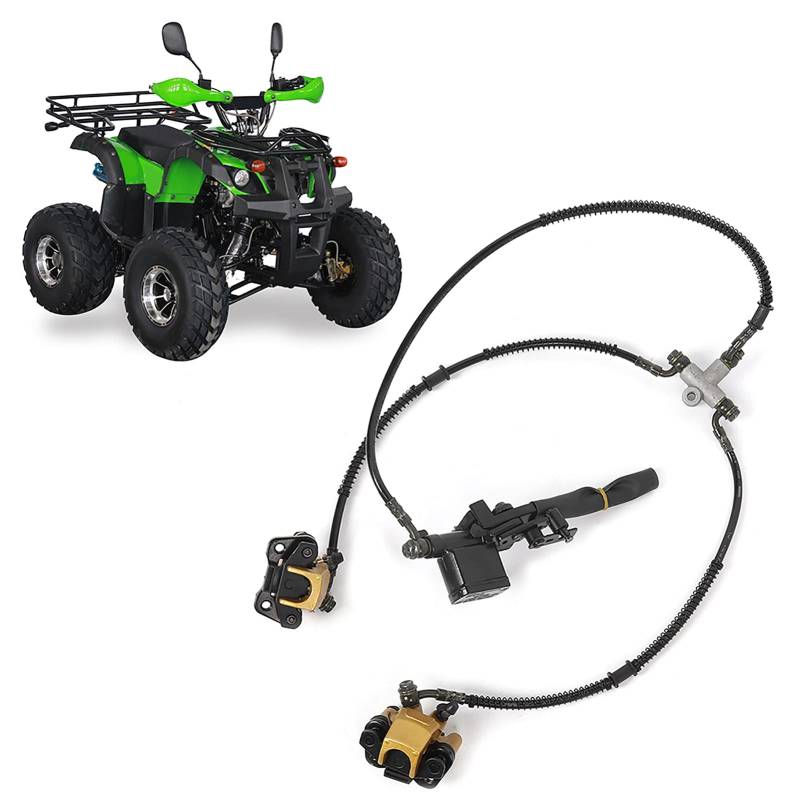 Hydraulische Scheibenbremse vorne. Flexibel und Hervorragende Bremsleistung. Anwendbar für PEACE 110CC 125CC ATV von Aramox