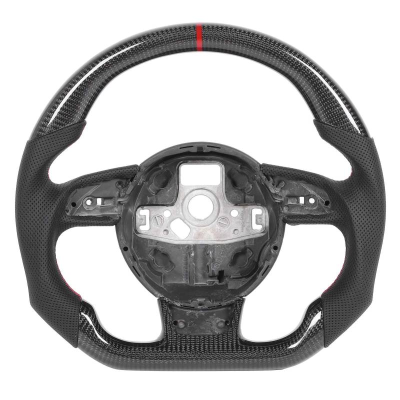 Lenkrad, Carbon Lenkrad Nappa Perforiertes Leder Passend für B8.5 RS3 RS4 RS5 RS6 RS7 2013-2016 von Aramox