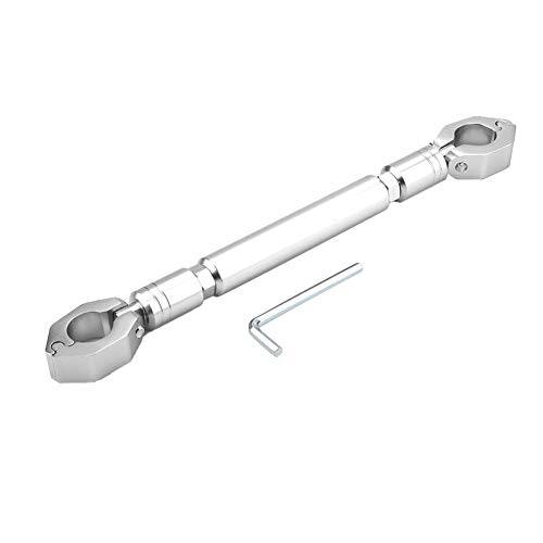 Motorrad Ausgleichsstange Motorrad Balance Bar, Universal 22mm Aluminium Alloy Cross Bar Lenker Motorrad Verstärken Hebel Zubehör(Silver) von Aramox