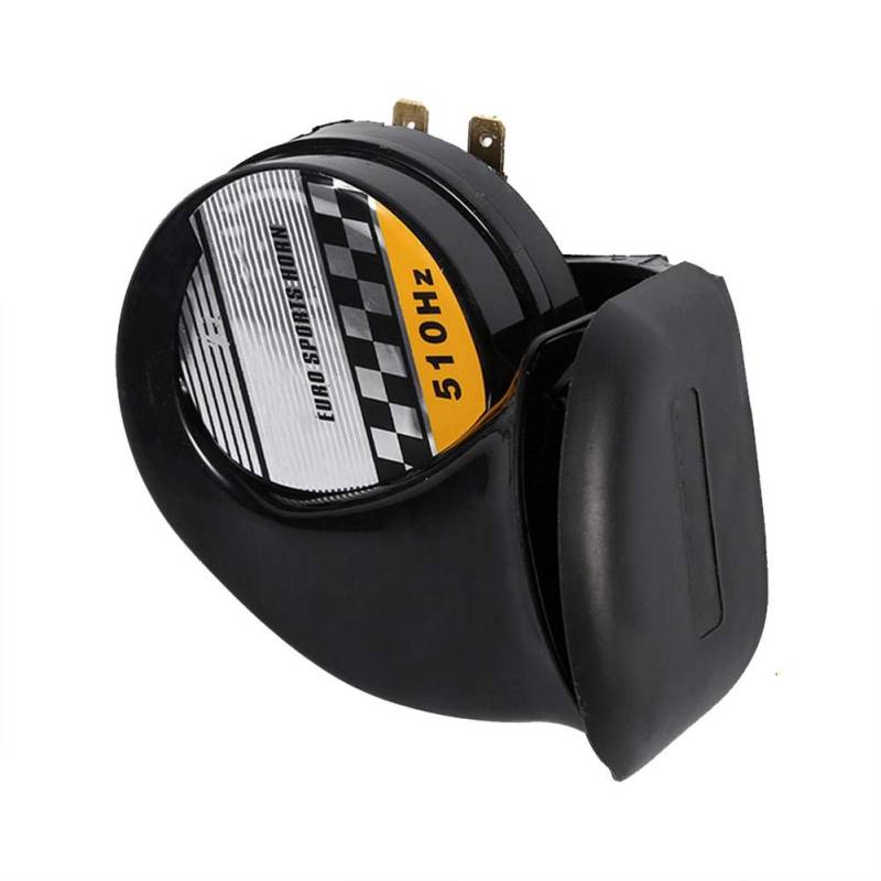 Motorrad Horn Schneckenhorn, universelles Autohupe Motorrad Lautes Horn Mini Lautes Elektronisches Schneckenhorn Für Motorrad Lautes Sprachlautsprecher 12V 510HZ Schneckenhorn von Aramox