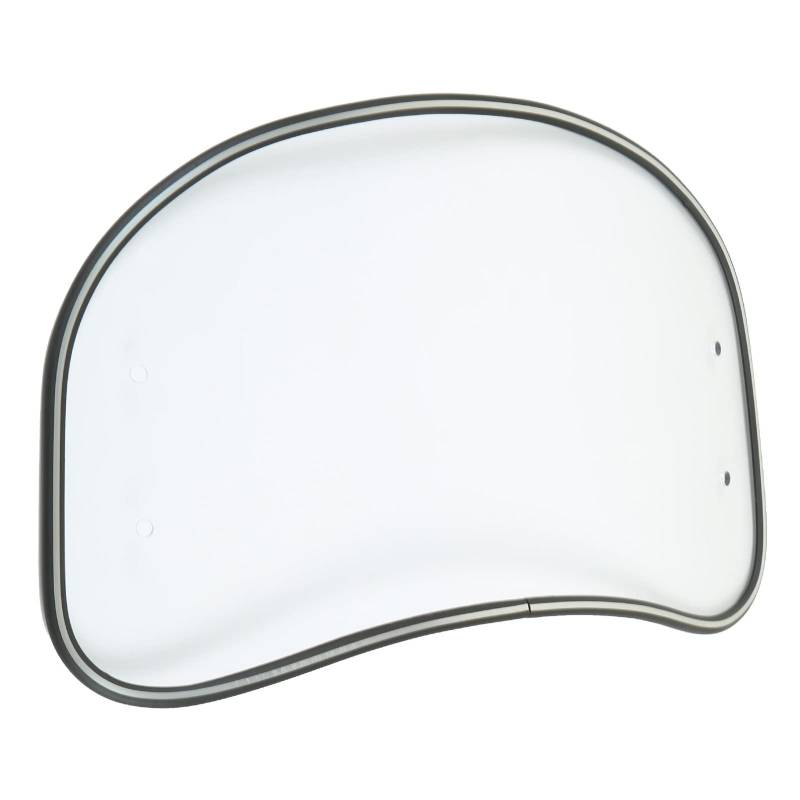 Motorrad Windschutzscheibe Motorrad Ovale Windschutzscheibe Klare Frontscheibe Spoiler Air Wind Deflector Guard Shield Universal Fit (Transparent) von Aramox