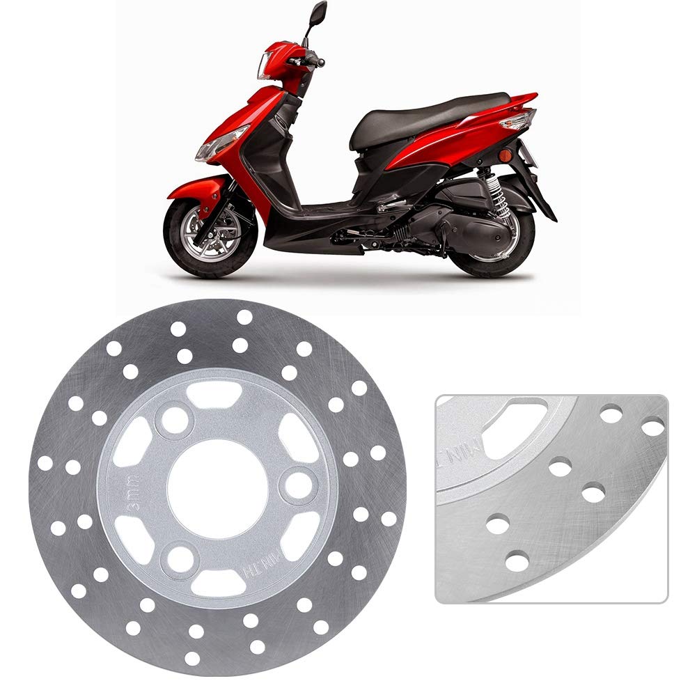 Motorradbremse Fahrrad Bremsscheibe Rotor, 155MM Aluminum Alloy Bremssattel Scheibenbremsscheiben Scheibenbremsrotor für GY6 Motorroller Moped Z50 Z50A Z50J DR11 von Aramox