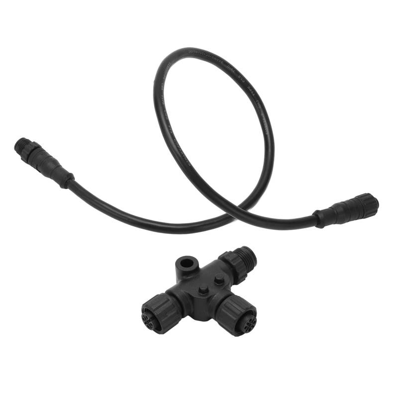 NMEA 2000 Drop-Kabel, 0,5 M 5-poliges M12 Drop-Kabel mit T-Stecker, NMEA 2000-Netzwerk-Verlängerungskabel für Lowrance Networks Simrad Networks von Aramox