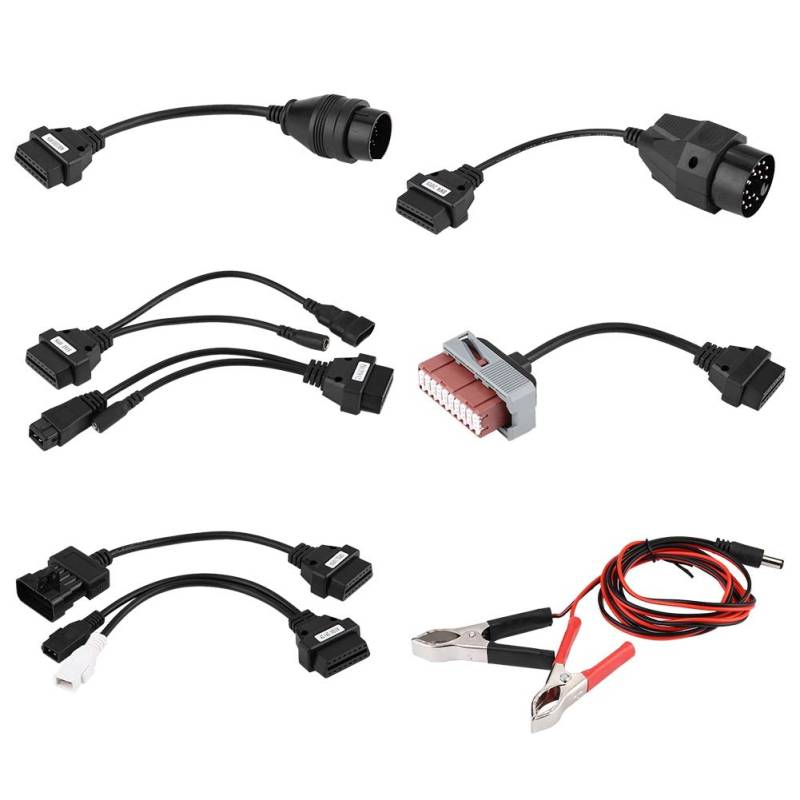 OBDII-Autodiagnosekabel, 8-teilige Autodiagnose-Werkzeugkabel Adapter OBD2-Schnittstelle für Delphi ds150e von Aramox