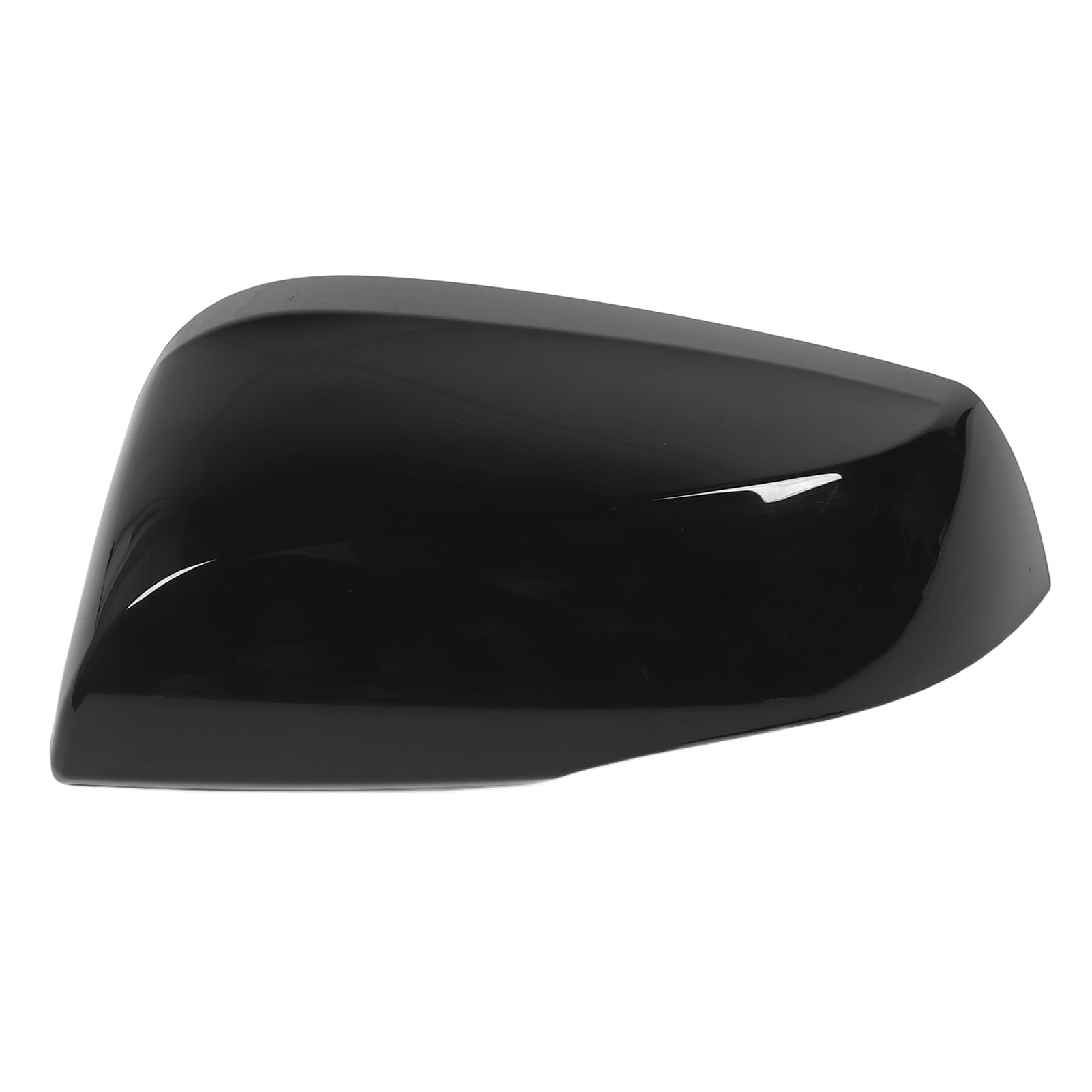 Schwarze Auto-Rückspiegelabdeckung, Außenspiegelkappe, für Modelle mit Blinker (Links OE (87945‑0R150)) von Aramox