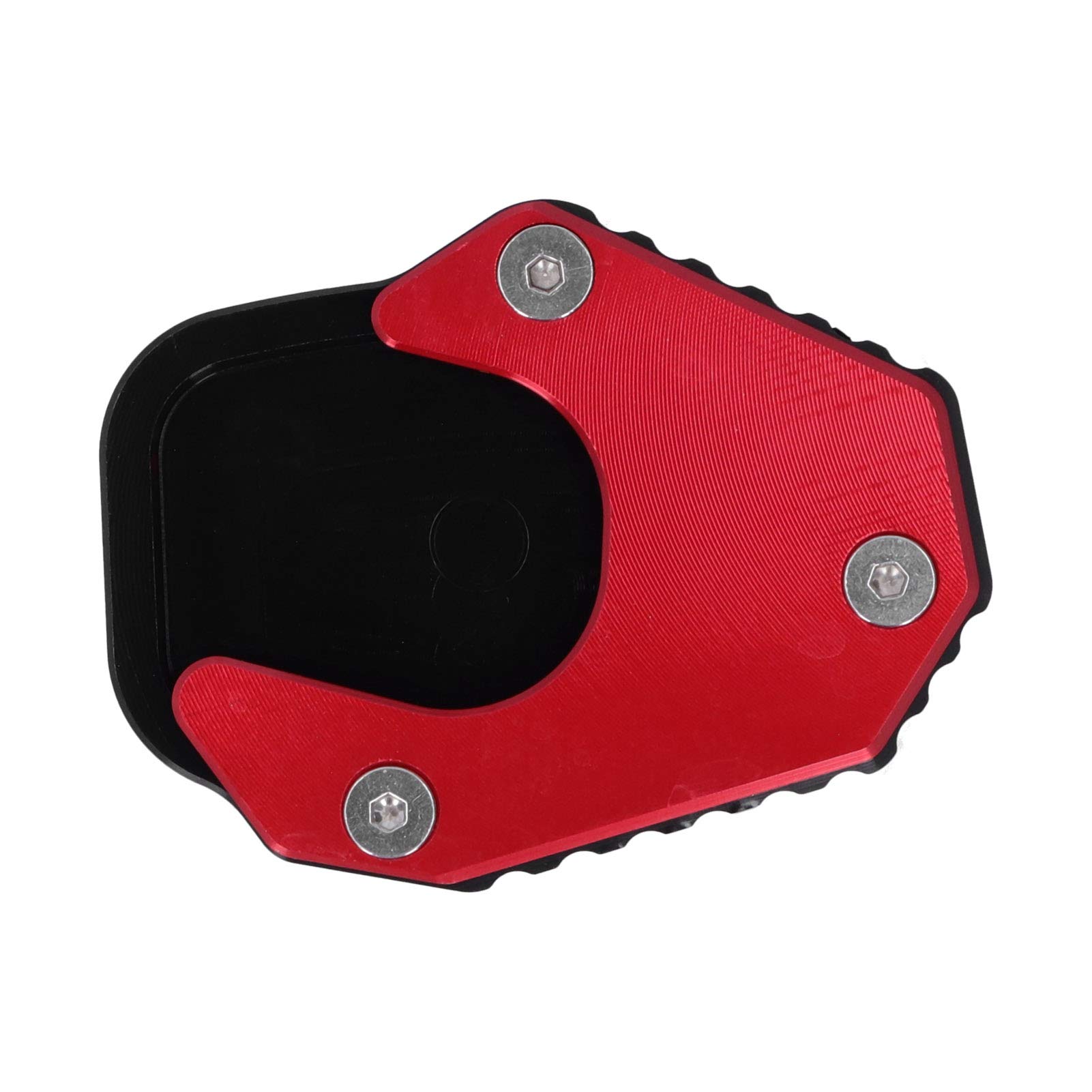 Seitenständer Pad, Kickstand Extension Pad Anti-Rutsch-Seitenständerhalterung Passend für CRF250 RALLY / CRF250L 17-20(rot) von Aramox