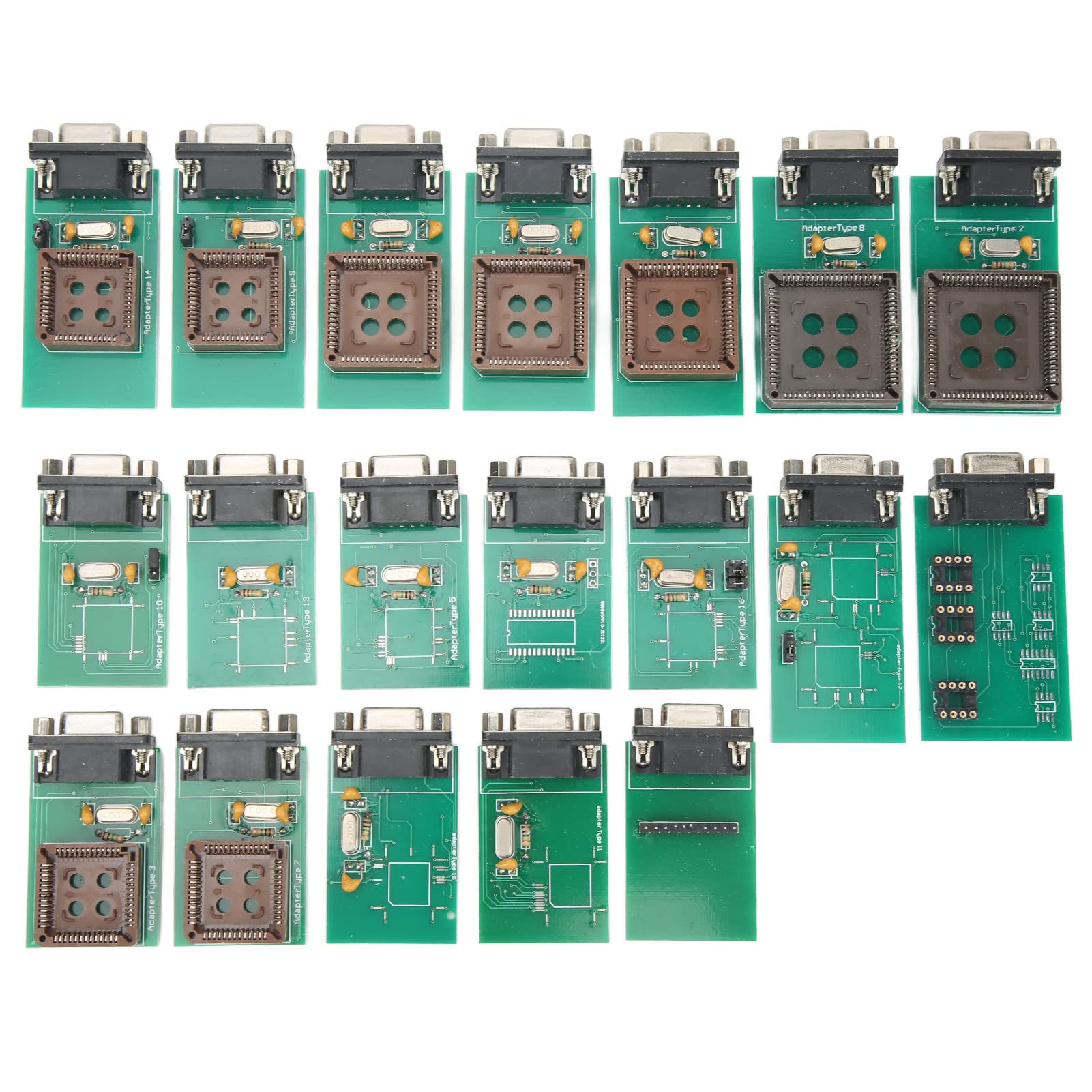 UPA-Programmieradapter, 19-teiliger UPA-Volladapter, Eeprom-Board-Adapter, Kompatibel mit Motorola HC05 HC11 HC12 HCS12 Microchip PIC12 von Aramox