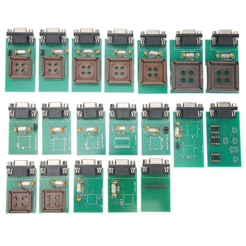 UPA-Programmieradapter, 19-teiliger UPA-Volladapter, Eeprom-Board-Adapter, Kompatibel mit HC11 HC12 HCS12 Microchip PIC12 von Aramox