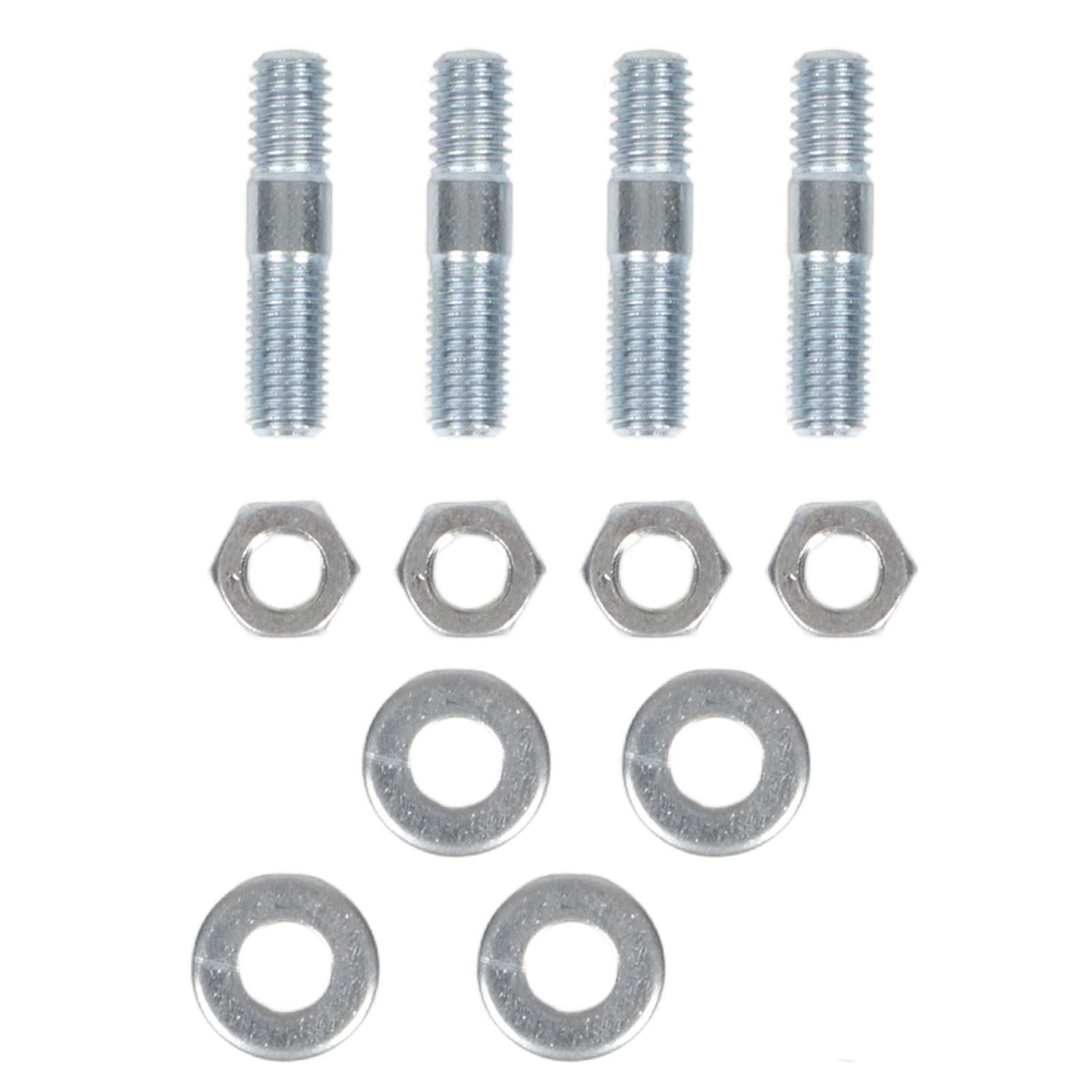 Vergaser-Stehbolzen-Set, Vergaser-Stehbolzen-Set 1-3/8 Zoll Langes Metall mit Distanzstücken für 5/16-Zoll-Gewinde-Ansaugkrümmer von Aramox