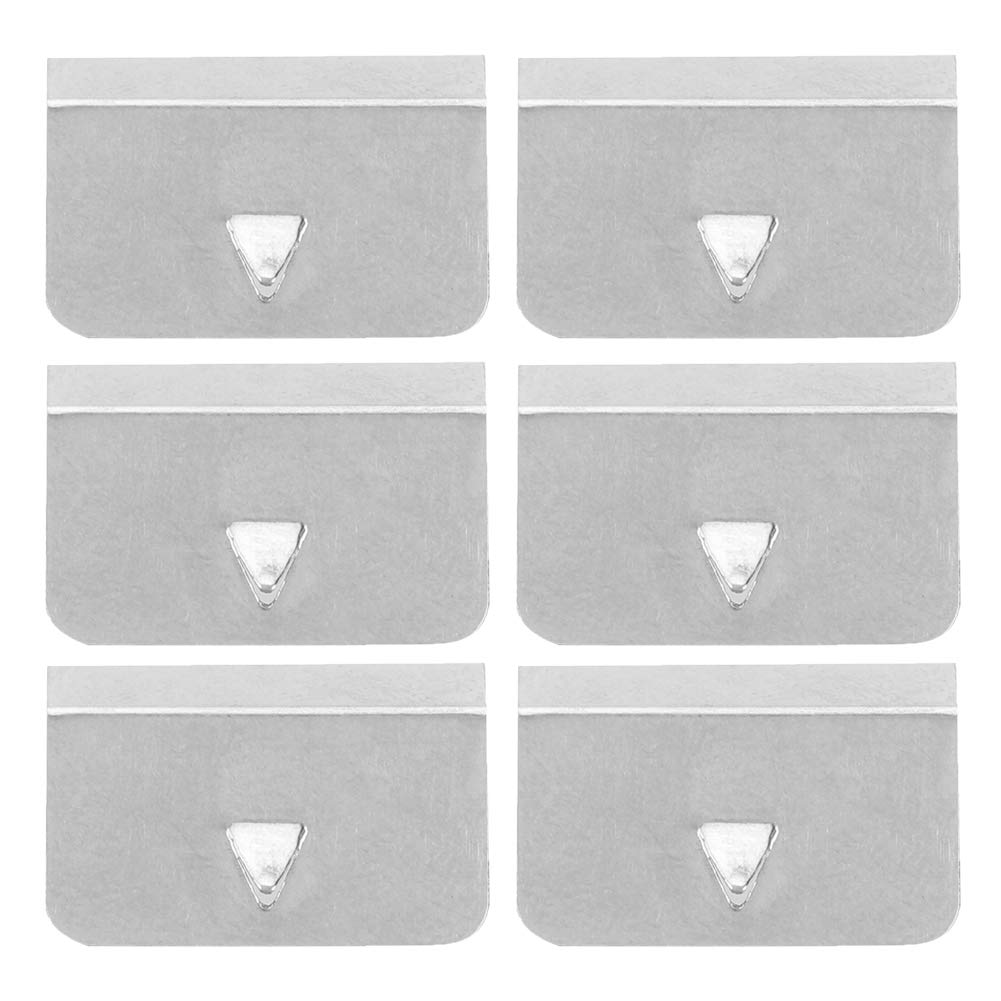 Windabweiserclips, Wind Regenabweiser Kanal Edelstahl Befestigungshalteclips Set, universell für das Auto geeignet(6pcs) von Aramox