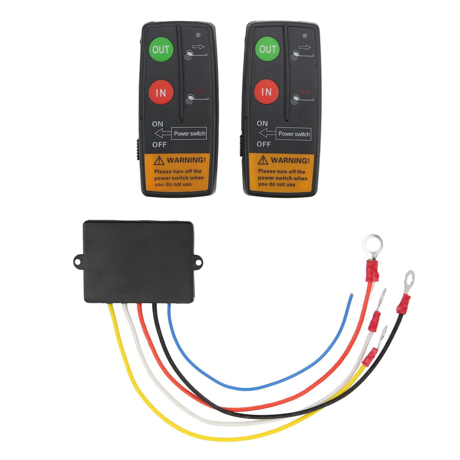 fernbedienung winde Drahtloses Winden-Fernbedienungs-Kit, Drahtloses Winden-Fernbedienungs-Kit 75 Fuß Reichweite 12 V 24 V Hohe Empfindlichkeit Universal für Auto ATV LKW von Aramox