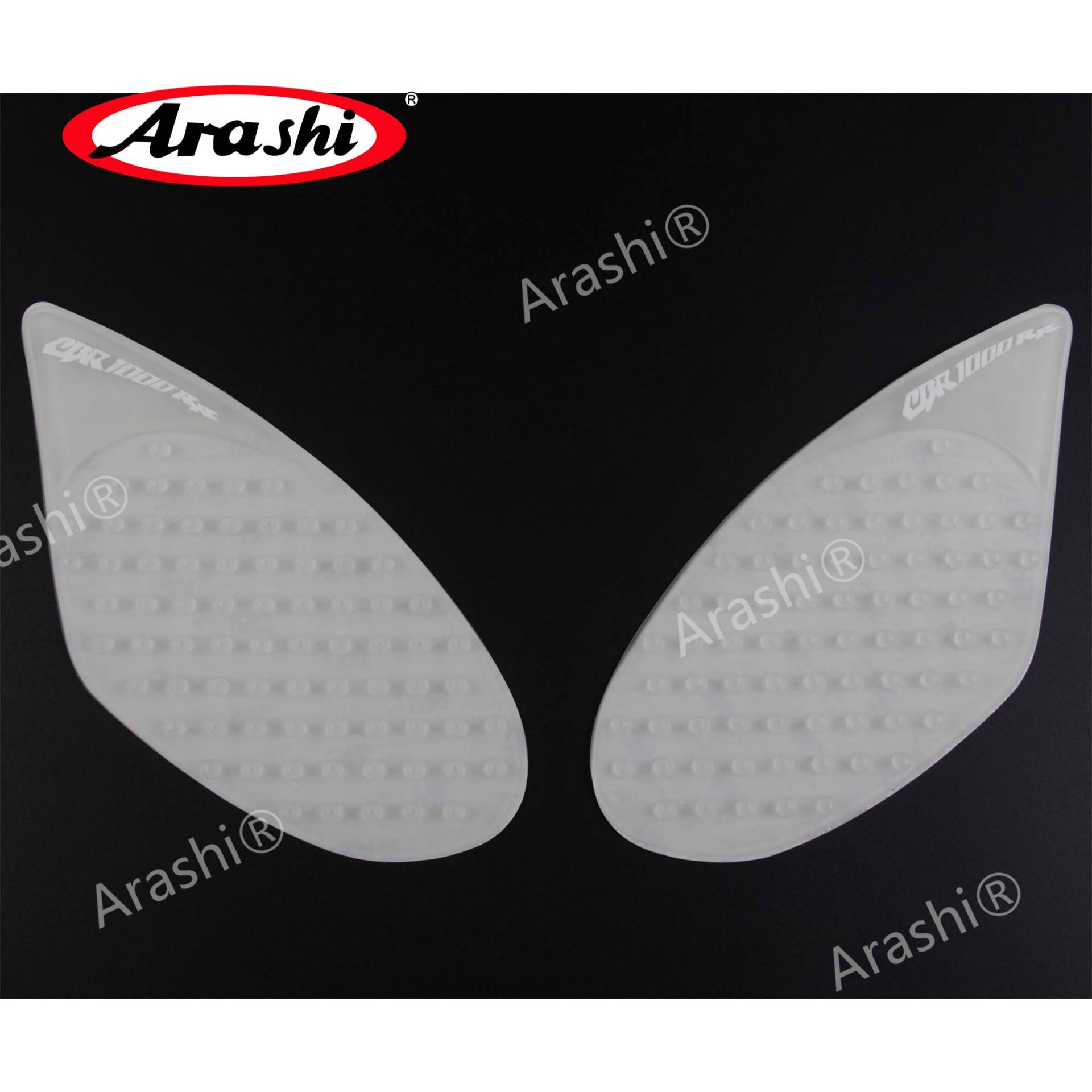 Arashi Anti slip Gas Tank Pads Protector Stickers Knee Grip Traction Side Pads for H.o.n.d.a CBR1000RR 2008-2011 Motorcycle Accessories CBR 1000 RR CBR1000 1000RR Transparent 2009 2010 von Arashi