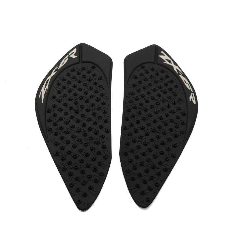 Arashi Schutzaufkleber für Gastank-Pads für Kawasaki Ninja ZX6R 2009-2019, rutschfestes Motorradzubehör, ZX-6R, Schwarz, 2010 2011 2012 2013 2014 von Arashi