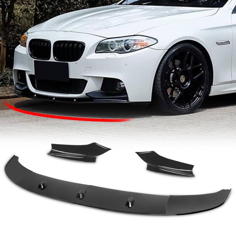 Archaic Frontspoilerlippe kompatibel mit BMW 5 Series F10 F11 M Sport 2010-2017 Lippenspoiler, Splitter Unterkinnspoiler Body Kit 5er M Sport Zubehör von Archaic