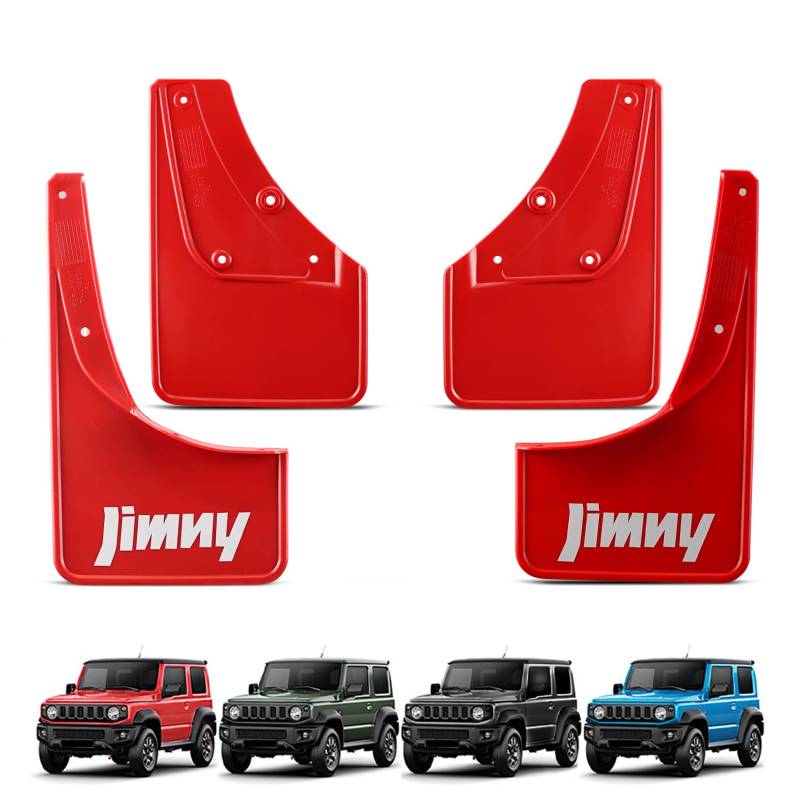 Archaic Schmutzfänger Spritzschutz für Jimny JB74 Sierra 2019–2023, [Nicht geeignet für JB64], 4PCS vorne und hinten Kotflügel für Jimny von Archaic