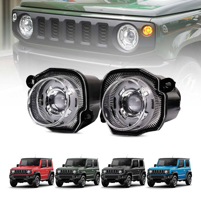 Archaic bernsteinfarbenes Blinker Licht für Suzuki Jimny JB64 JB74 Sierra 2018–2023, Blinker mit weißem Lauflicht von Archaic