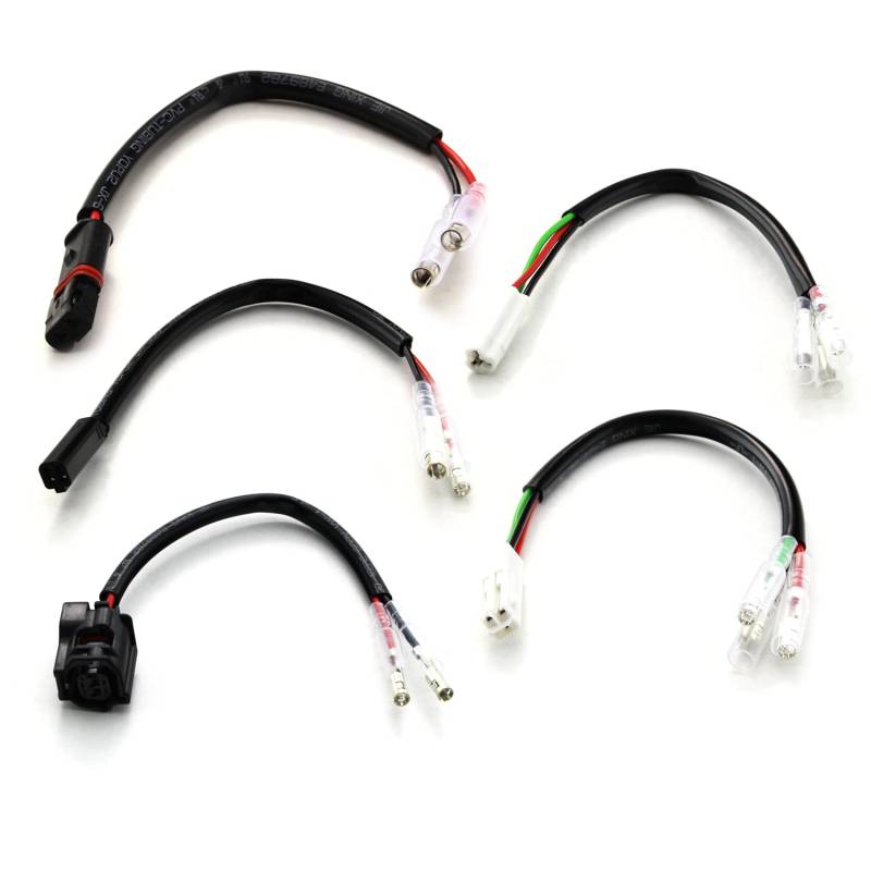 Motorrad LED Blinker Adapter Kabel Stecker (2 Stück) (kompatibel mit (2 Leitungen)) von Area1