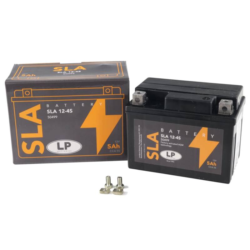 Wartungsfreie Batterie YT4A-3 5Ah kompatibel mit Fiddle 1 50 2T AC 03-08 FA05U, Jet 50 Euro X 06-12 BL05W, Tank Classic 50 2T, TGB R50X 50ccm (Landport) von Area1