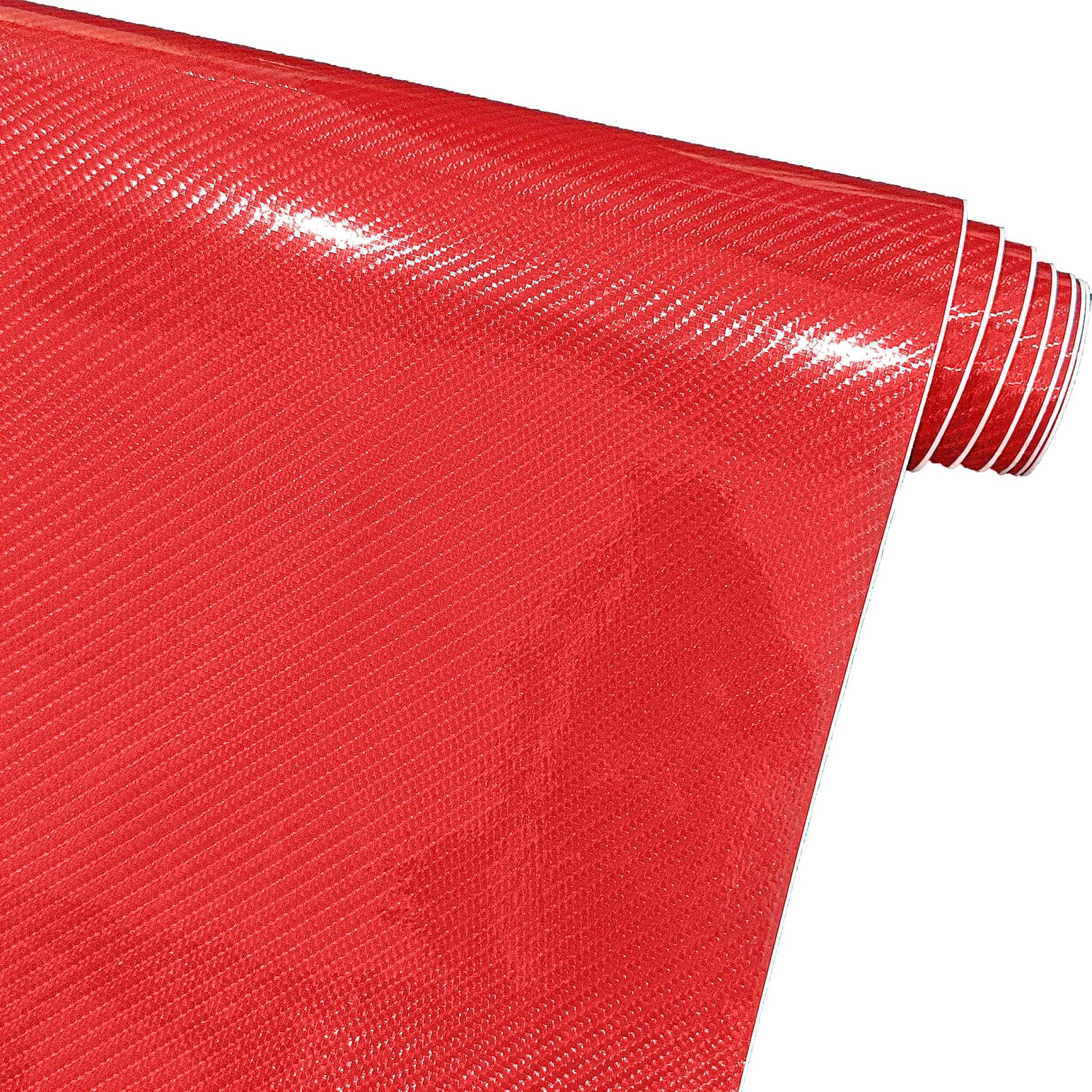 Arespark Carbon Folie, Selbstklebend Autofolie aus Vinyl, Auto Schutz Carbon Folie (Rot, 150 * 30cm) von Arespark