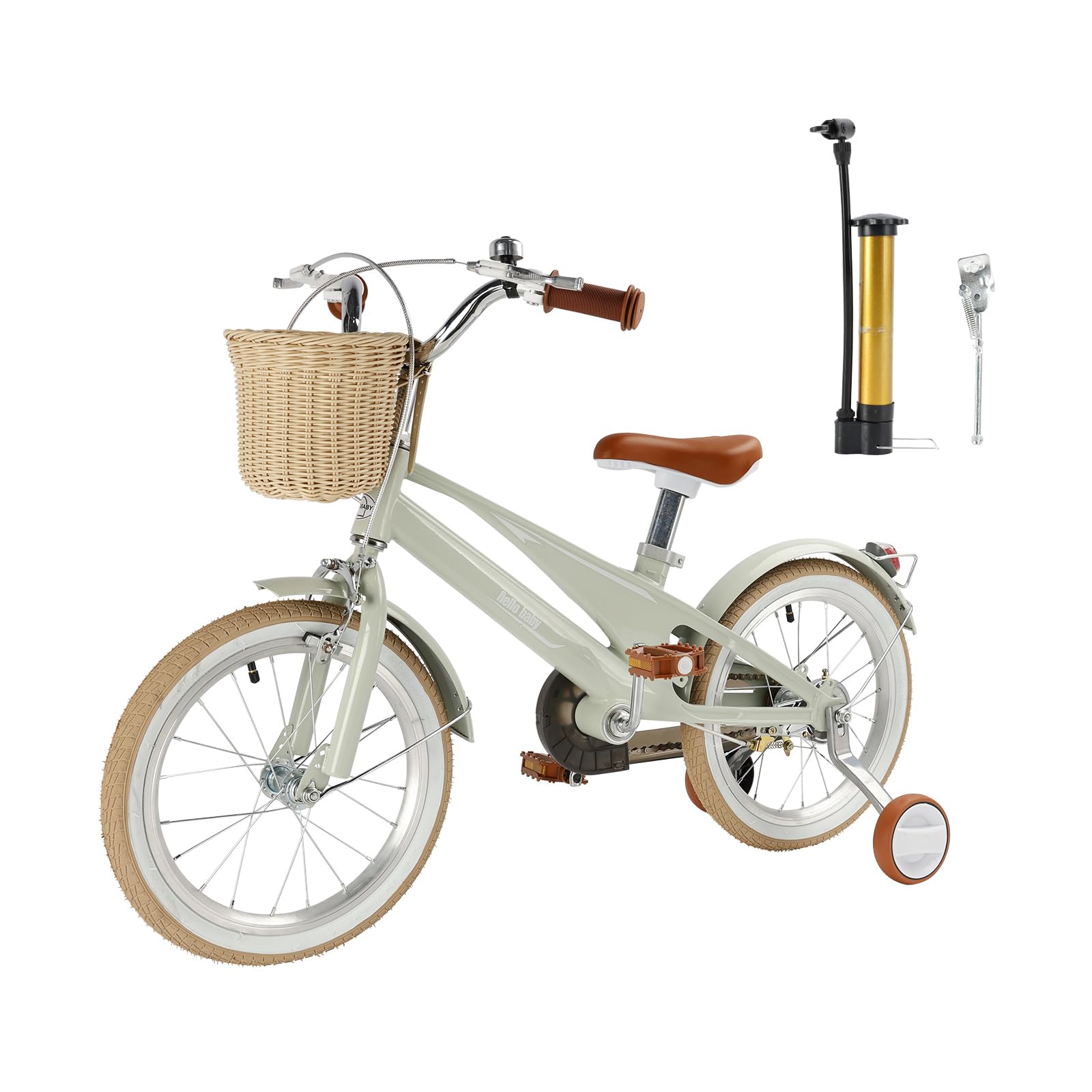 16 Zoll Kinderfahrrad für Jungen und Mädchen - Magnesiumlegierungsrahmen, Verstellbarer Sitz, Doppelbremse, Witterungsbeständige Reifen, Sicherheitsstützräder, Komfortabler Sitz, Ideal für 3-8 Jahre von Areyourshop