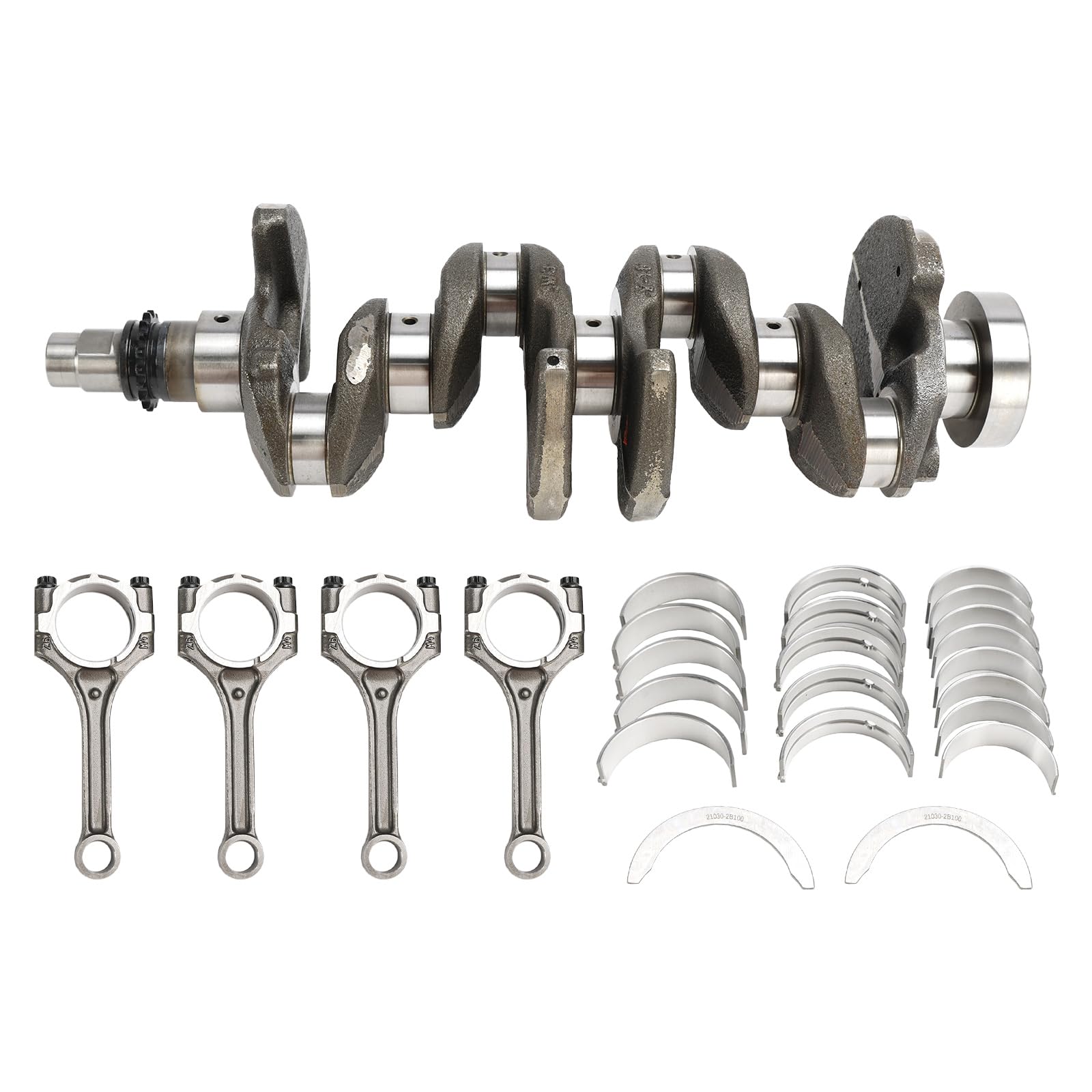 Areyourshop 1.6L Engine Crankshaft Con Rods & Bearing Set Fit for Hyundai Soul Rio 2012-2019 von Areyourshop