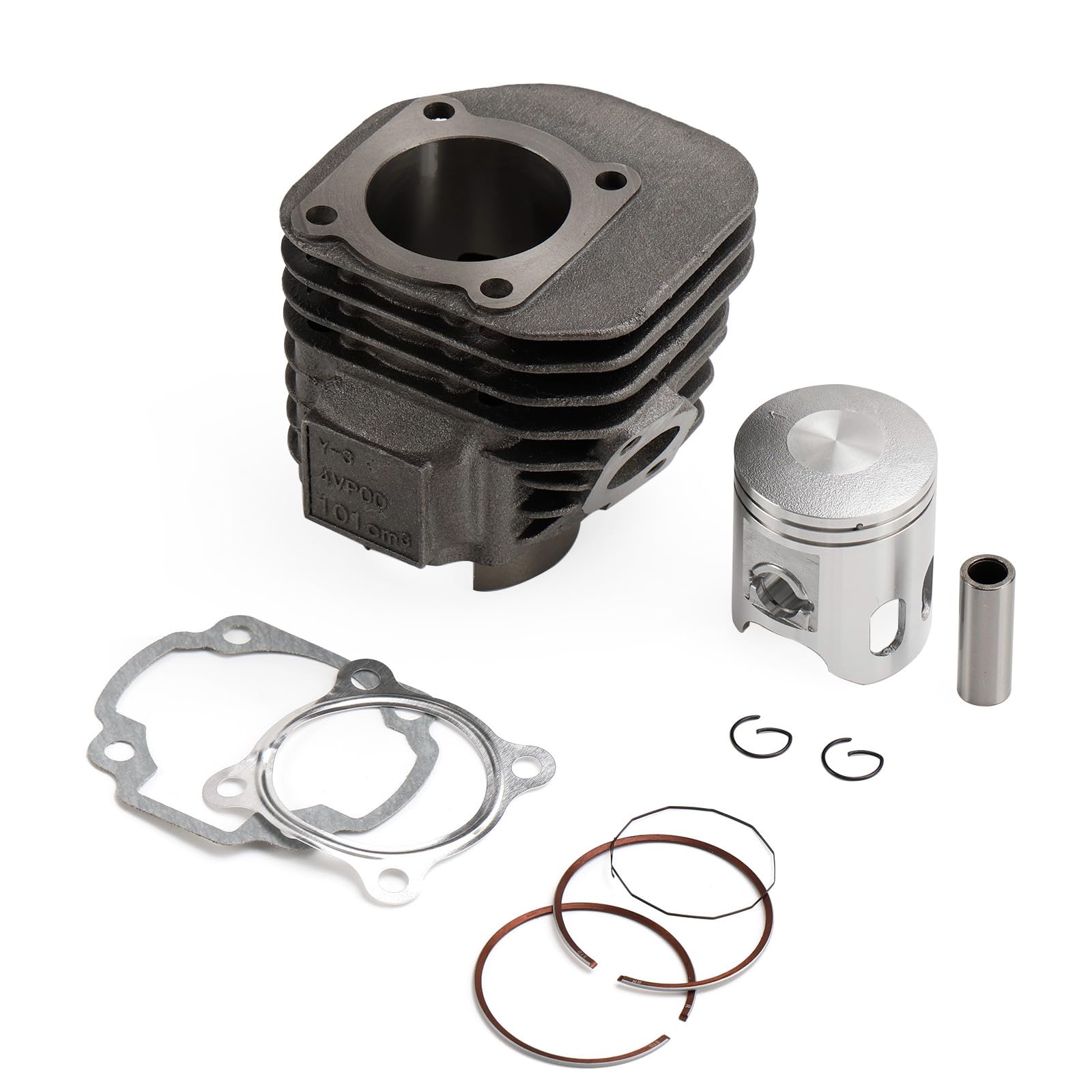 Areyourshop 100cc Cylinder Kit Fit for Yamaha BWs Neo's Aerox Zuma 100-52mm Piston pin 14mm von Areyourshop