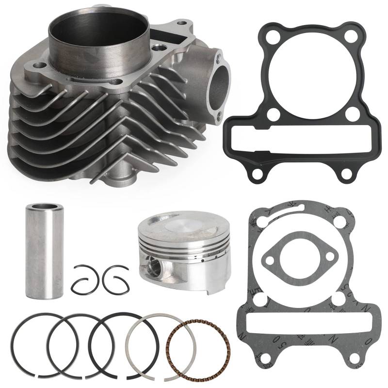 Areyourshop 170cc 180cc 61mm Big Bore Cylinder Piston Kit for GY6 150cc Fit for TAOTAO SUNL ROKETA von Areyourshop