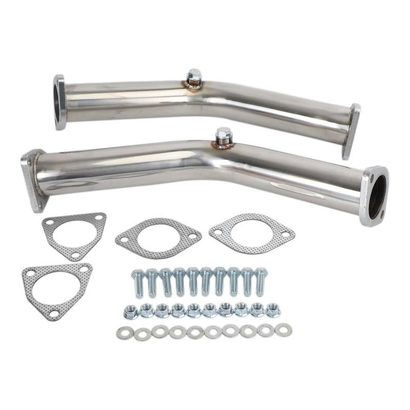 Areyourshop 2 Test Pipes Decat Non Reson Straight Exhaust Fit for Nissan 350Z Infiniti G35 FX35 von Areyourshop