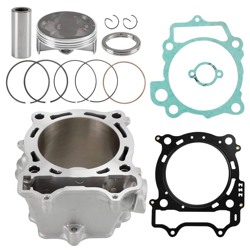 Areyourshop 95mm Stock Bore Top End Rebuild Kit Fit für Yamaha YFZ450R 09-2021 YFZ450X 10-2011 von Areyourshop