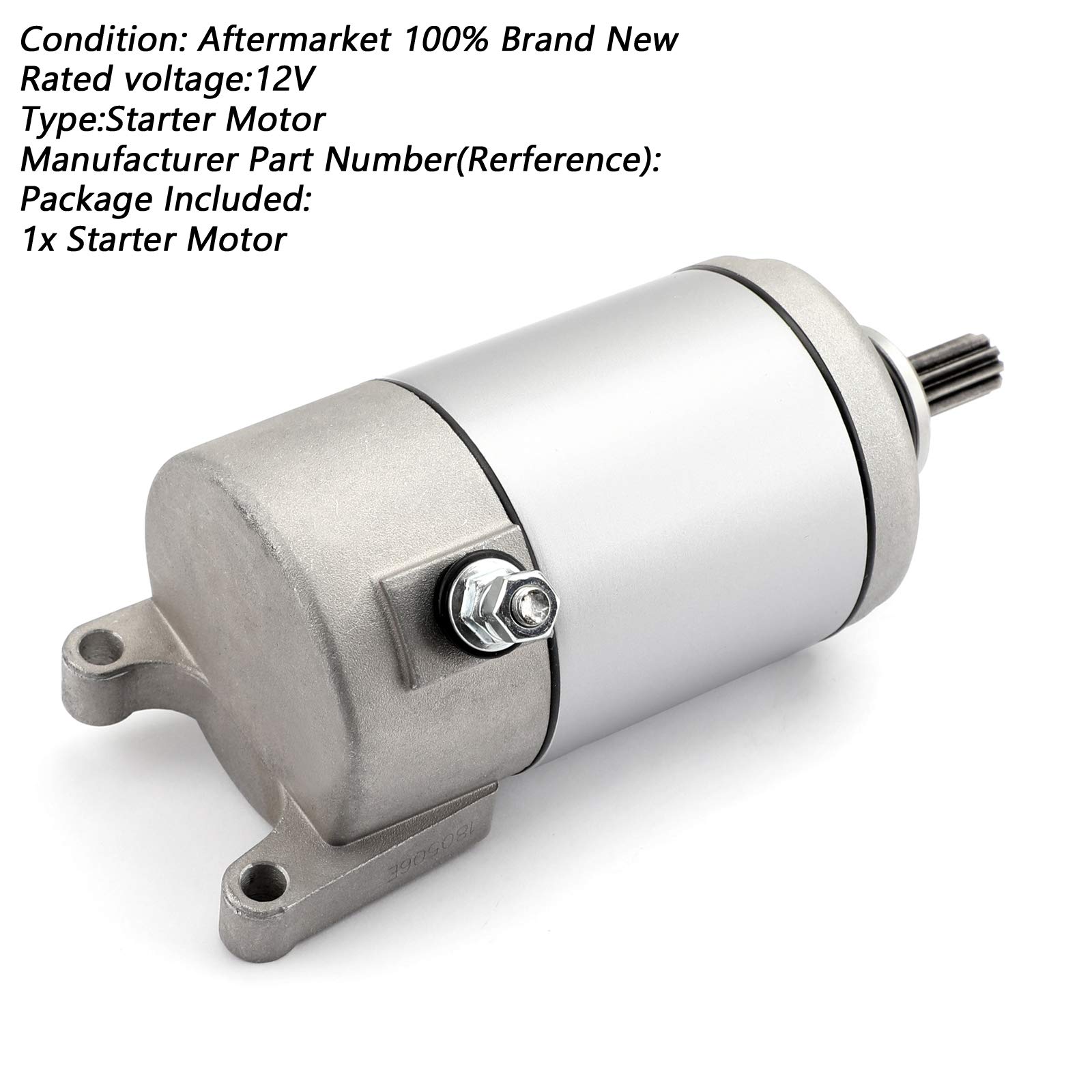 Areyourshop ATV Starter Motor Fit for Yamaha 350 YFM35 YFM35F TFM35G Grizzly 07-17 3HE-81890-00 von Areyourshop