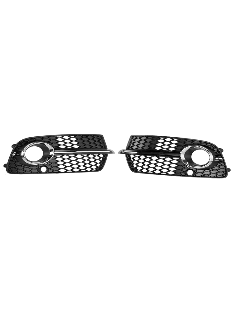 Areyourshop Front Bumper Fog Light Grille Fit für Audi Q5 S-Line SQ5 2013-2017 Black Chrome von Areyourshop