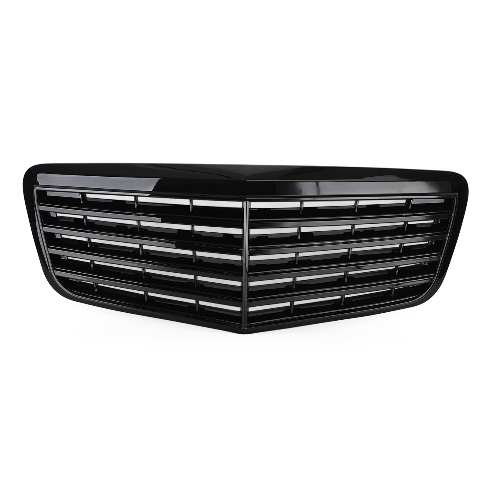 Areyourshop Front Bumper Grille Grill Für Mer-ced-es W211 E350 500 07-09 AMG Gloss Black von Areyourshop