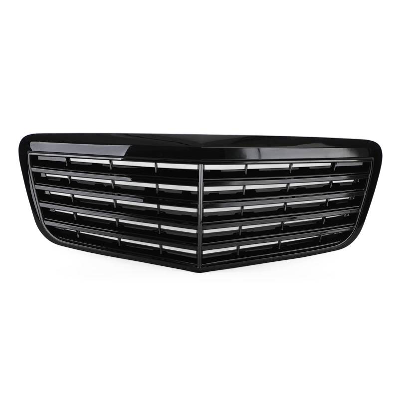 Areyourshop Front Bumper Grille Grill Für Mercedes W211 E350 500 07-09 AMG Gloss Black von Areyourshop