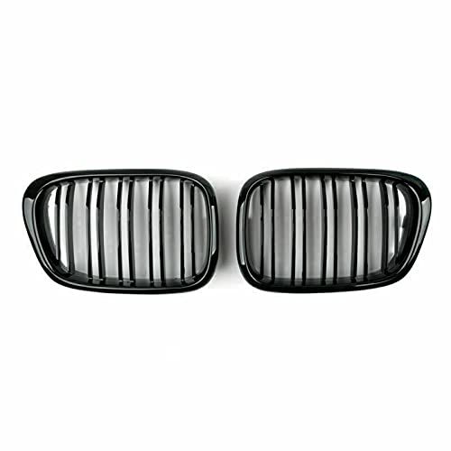 Areyourshop Front Gloss Black Kidney Hood Grille Grill Fits Fit for BMW 5 Series E39 2001-2004 von Areyourshop