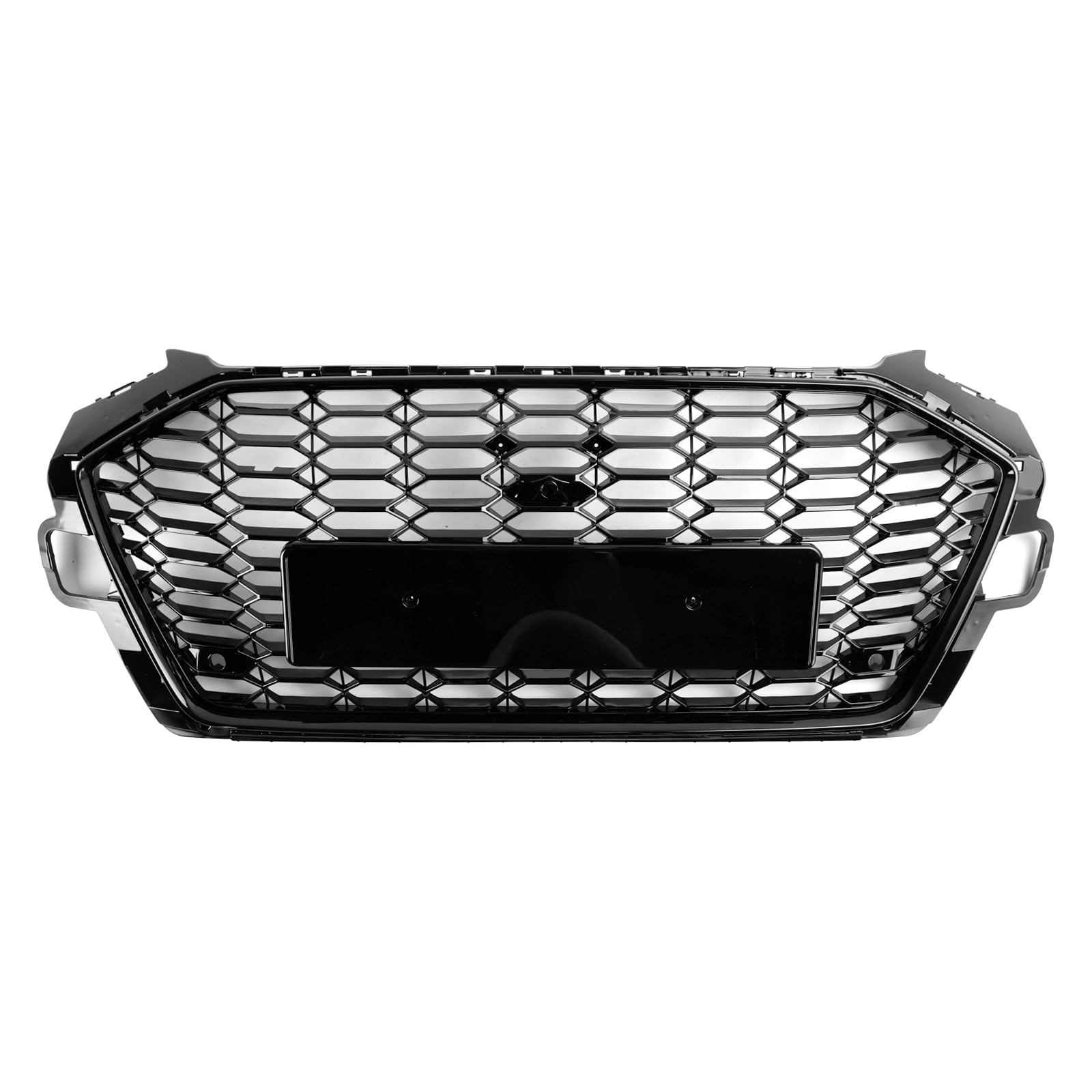 Areyourshop Front Grille Honeycomb Style Schwarz Fit für Audi A4 B9.5 A4 S-Line S4 2020 2021 2022 von Areyourshop