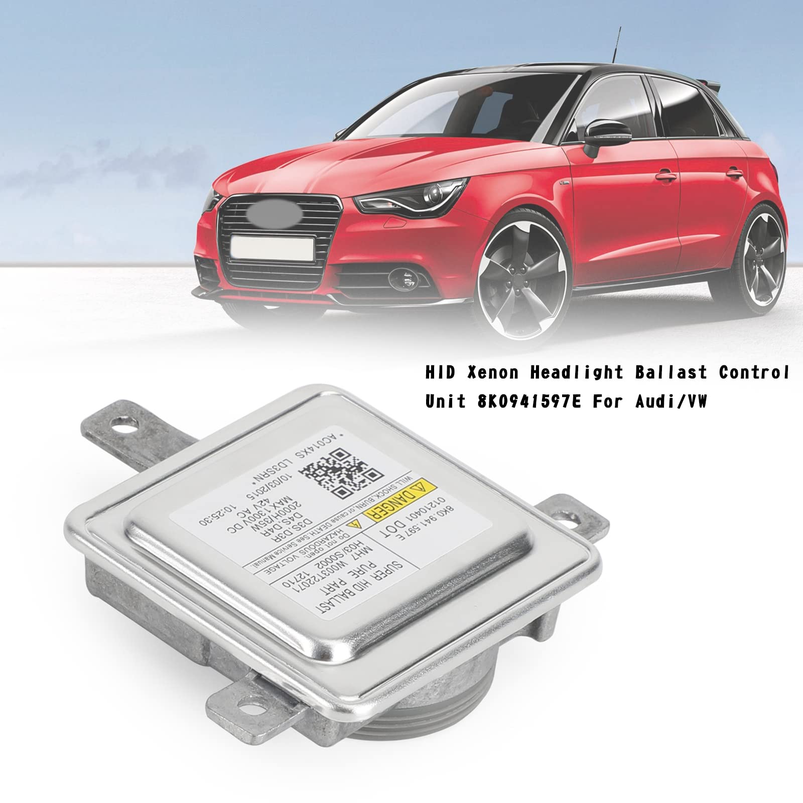 Areyourshop HID Xenon Headlight Ballast Control Unit 8K0941597E Fit for Audi/Fit for VW von Areyourshop