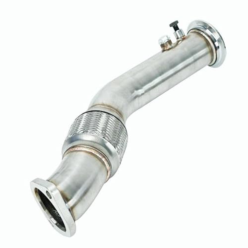 Areyourshop Hochleistungs-Abgasanlage Fit für BMW 3er & 5er M57 Diesel (2004-2014) – 70mm Edelstahlrohr, CNC-gefertigte Flansche, T-304 Edelstahl von Areyourshop