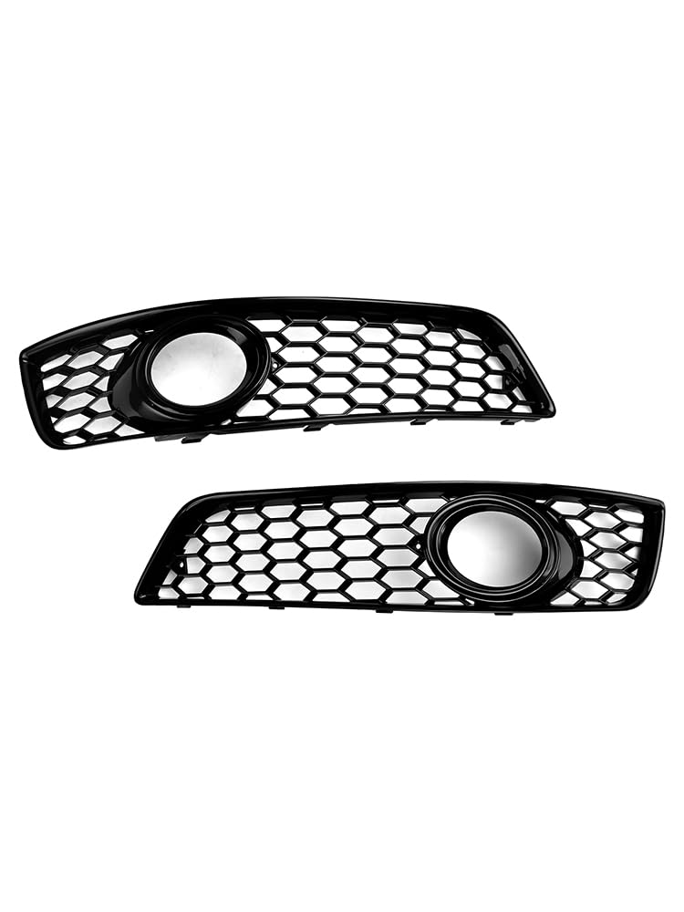 Areyourshop Honeycomb Bumper Front Fog Light Grill Grille Cover Fit for Audi A3 8P 2009-2013 von Areyourshop