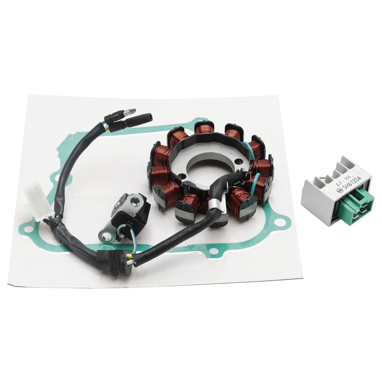 Areyourshop Lichtmaschine Stator,Regler,Dichtung für Honda Wave Dash AFP 110 Fi 2013-2017 von Areyourshop