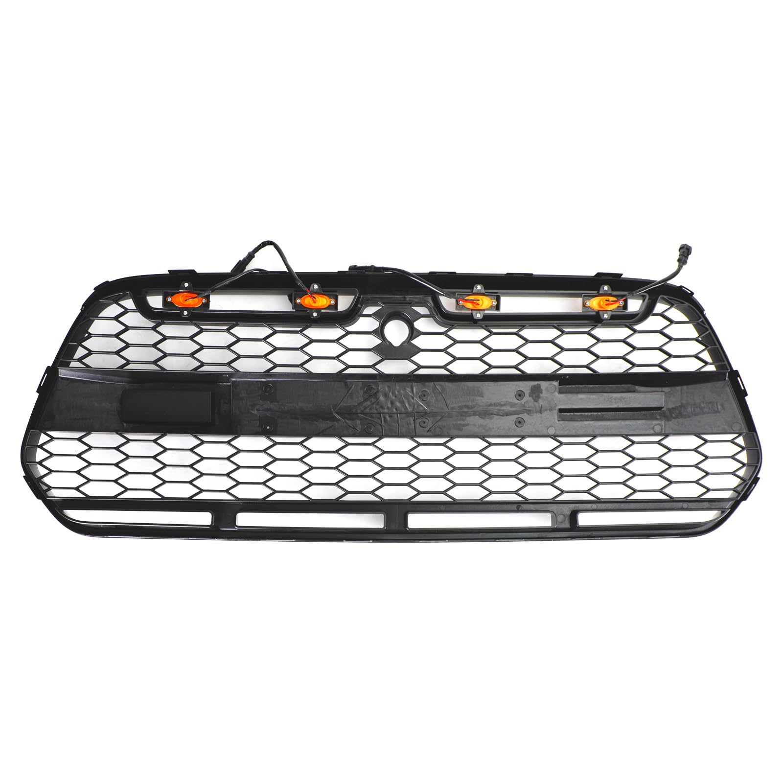 Areyourshop Matt Black Front Bumper Grille Grill w/LED Fit für Ford Transit MK8 2015-2018 Raptor von Areyourshop